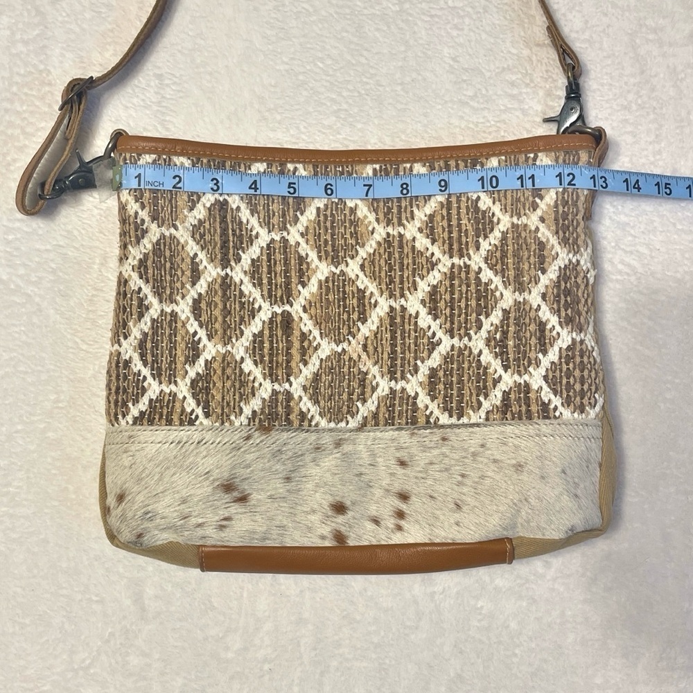 Myra B. Composition Rustic Crossbody Shoulder Bag… - image 7